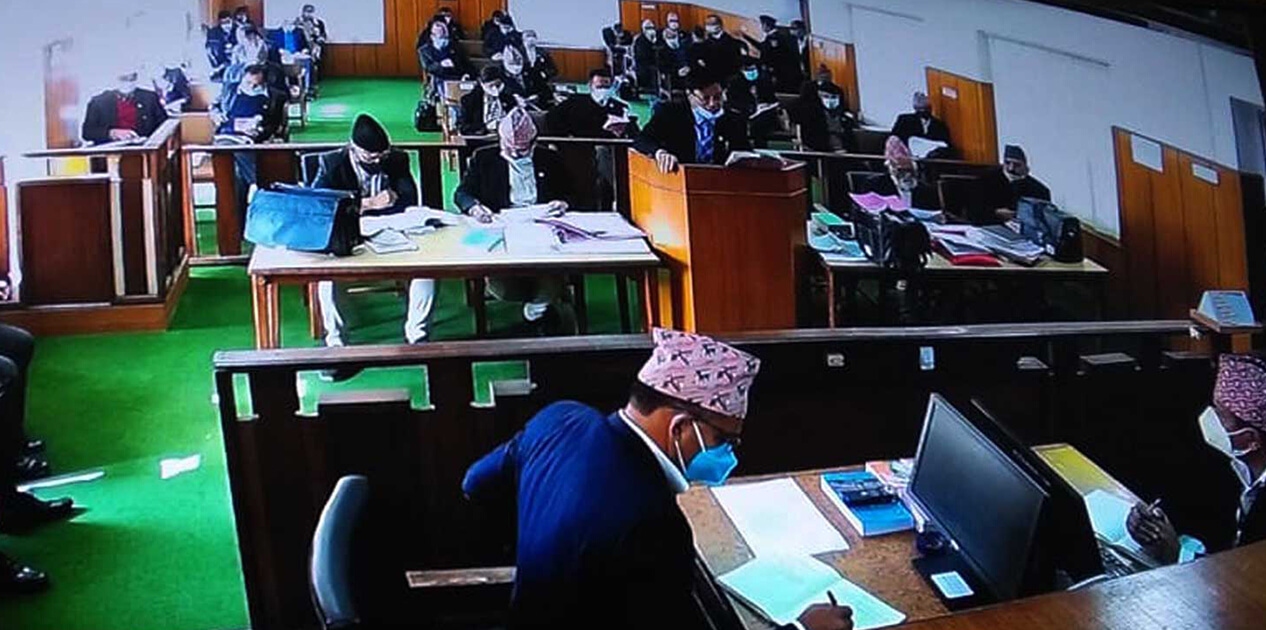 प्रतिनिधिसभा विघटन मुद्दामा सभामुखतर्फको बहस सकियो प्रतिनिधिसभा विघटन मुद्दामा सभामुखतर्फको बहस सकियो
