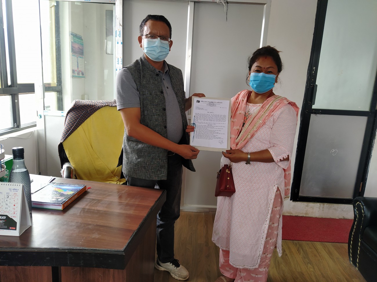राष्ट्रिय कार्यक्रम अनुसार अनेमसंघ (क्रान्तिकारी)ले बुझायो नगर प्रमुखलाई ज्ञापनपत्र राष्ट्रिय कार्यक्रम अनुसार अनेमसंघ (क्रान्तिकारी)ले बुझायो नगर प्रमुखलाई ज्ञापनपत्र