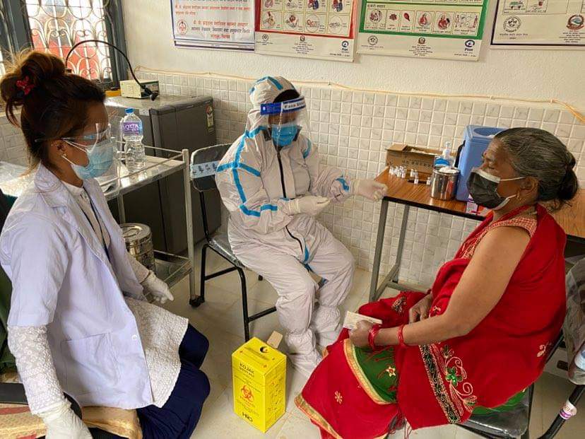 थाहानगरमा २ सय ७२ ले लगाए कोरोनाविरुद्धको खोप