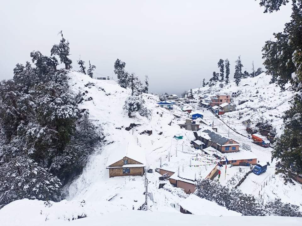 दामन-सिमभञ्ज्याङमा हिउँ परेपछि शुक्रबार दिउँसोको दृश्यहरु दामन-सिमभञ्ज्याङमा हिउँ परेपछि शुक्रबार दिउँसोको दृश्यहरु