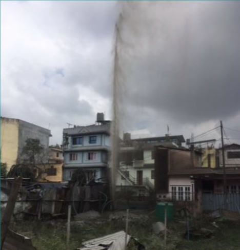 कपनमा मिथेन ग्यास निस्कियो, स्थानीय आतंकित कपनमा मिथेन ग्यास निस्कियो, स्थानीय आतंकित